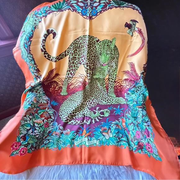 Hermès Jungle Love Silk Scarf